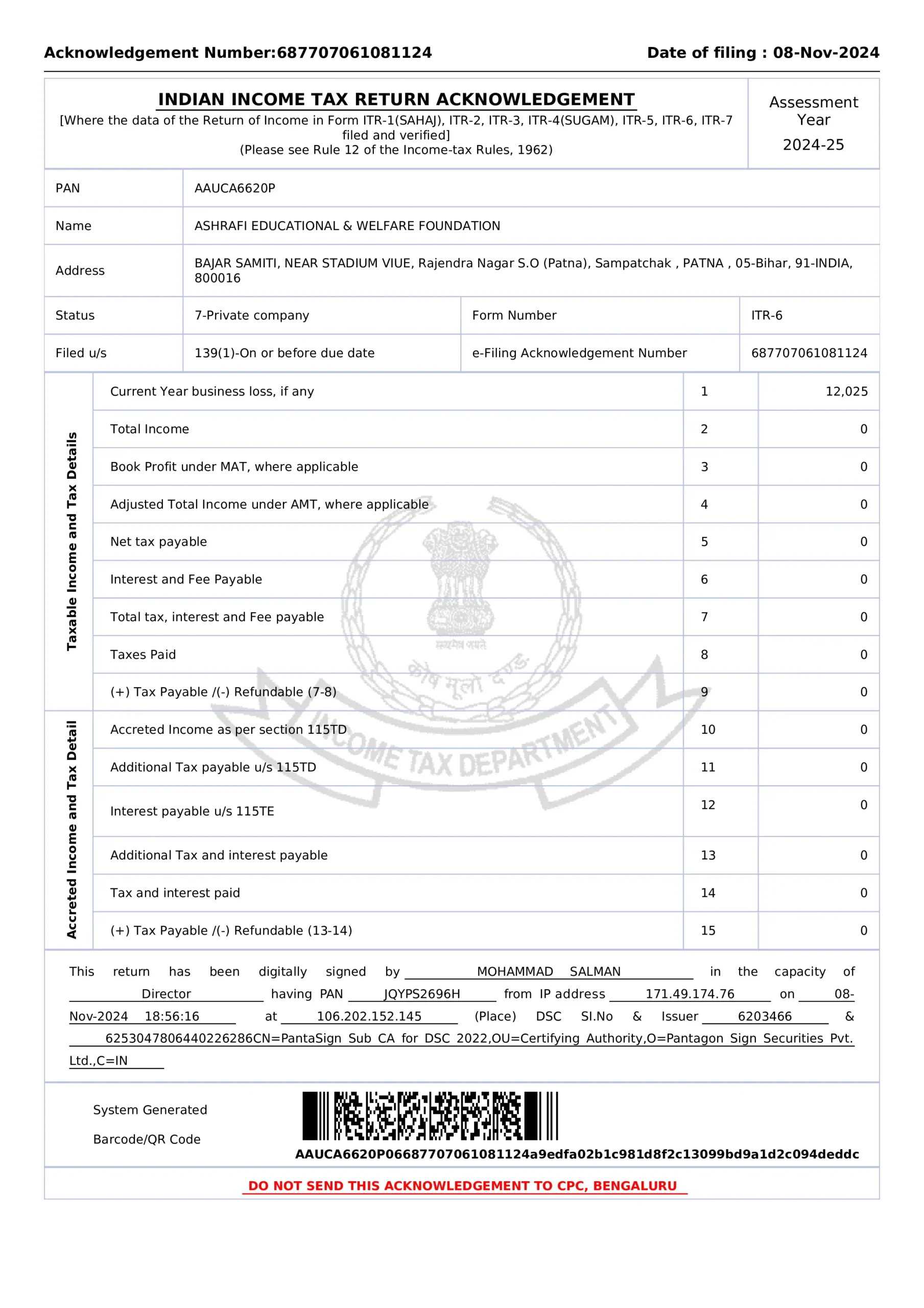 ITR-ASHRAFI EDUCATIONAL